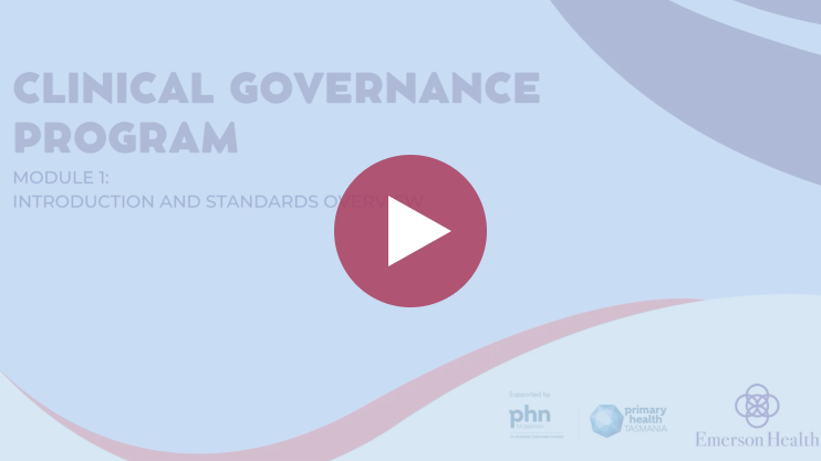 Clinical Governance Program - Intro