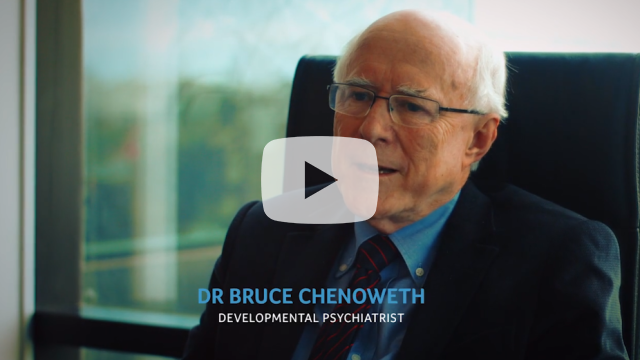 Dr Bruce Chenoweth (Developmental Psychiatrist) speaks about the how there is a 60% prevalence of major mental illness and disorders amongst people with ID over their life time and how this effects their functional capacity, presentation to services and their enjoyment of life. He discusses treatment, behaviours and how to support people with Id and mental health co-morbidity