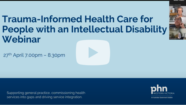 Trauma-Informed Health Care for People with an Intellectual Disability Webinar